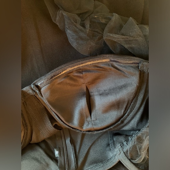 NWOT Sheer Puff Long Sleeve Club Dress Bodycon Halloween Party Clubwear - Picture 11 of 11